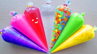 Making Slime with Piping Bags - Satisfying Slime Video