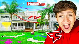 13 YEAR OLD PRANKS $30,000,000 FAZE HOUSE For 24 HOURS!!