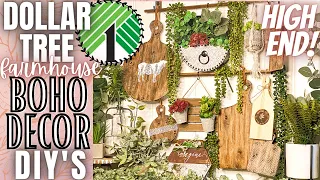 🌟HIGH END DOLLAR TREE FARMHOUSE BOHO DECOR DIY'S |  FARMHOUSE BOHO DECOR ON A BUDGET 🌟