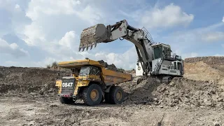 Liebherr R 9350 Excavator Working ~ Miningmovies