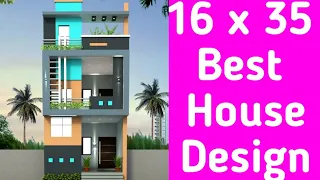 16 x 35 Small home plan || 2BHK House Design || 560 Sqft Ghar ka Naksha || 16 by 35 home plan design