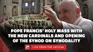 LIVE | Pope Francis' Synod on Synodality Opening Mass at the Vatican | October 4th, 2023