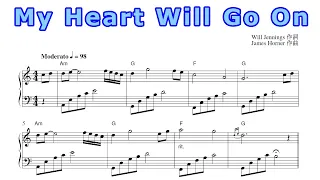 My heart will go on／セリーヌ・ディオン（ピアノソロ楽譜）