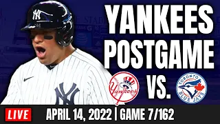 Yankees Defeat Blue Jays 3-0, POSTGAME | Unhinged LIVE 4/14/22