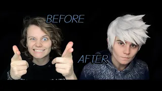 Jack Frost Cosplay MAKEUP / Male Contouring (Timelapse)