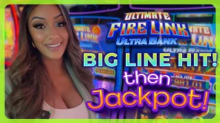 Ultimate Fire Link Jackpot! Big Line Hit Followed By Amazing Fire Link Bonus!