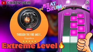 Through The Fire And Flames (DragonForce) - BEATDRUM EXTREME SONG | Crazy Gem