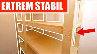 Stabiles Holzregal selber bauen // So einfach hast Du noch nie ein Regal gebaut!