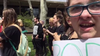 Students protest racism at The Evergreen State College