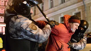 Hunderte Festnahmen bei Protest gegen die Verurteilung von Alexej Nawalny