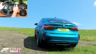 2016 BMW X6 M (Steering Wheel + Shifter) - Forza Horizon 4 #12 | Radex
