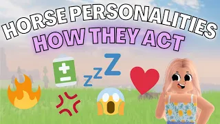 *ALL 8 HORSE PERSONALITY TYPES!* How They Act & More! | Wild Horse Islands