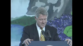 President Clinton in Manchester, NH (1996)