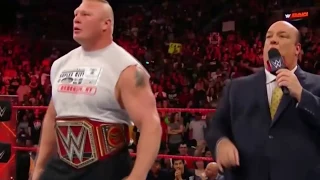 The Shield attacks Brock Lesnar: Raw, Oct. 16, 2017