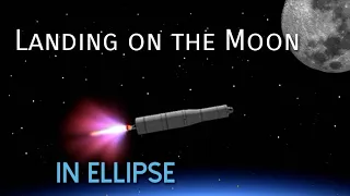 Landing on Moon in Ellipse rocket simulator