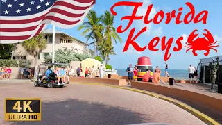 DRIVING in FLORIDA KEYS,  Florida State, UNITED STATES I 4K 60fps