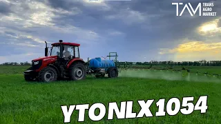 🚜🌱 Праця в полі: трактор YTO NLX 1054 в роботі з оприскувачем! 🌱🚜