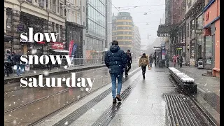 My simple Scandinavian life / Oslo snow storm/ City living with a dog / Norway lifestyle