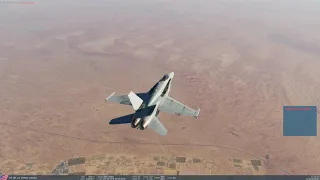 DCS F/A-18C Hornet laser guided bombs practice with FLIR