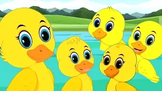 Five Little Ducks in Hindi | Poems In Hindi | पाँच छोटे बत्तख | Nursery Rhymes Hindi | Kids Tv India