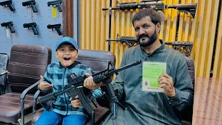 Papa ny safety k leye new gun M4 16 le li || New vlog