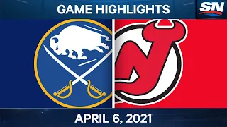 NHL Game Highlights | Sabres vs. Devils – Apr. 6, 2021