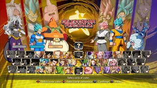 Dragon Ball FighterZ   Majin Buu, Vegeta Blue y Androide 21 vs Goku Black, Goku Blue y Bills