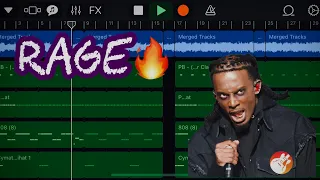 How to make a RAGE Beat on GarageBand iOS! (2022)