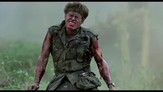 Platoon 1986:  Death of sergeant  Elias scene