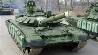 Новая партия танков Т-72Б3 поступила в Калининград.