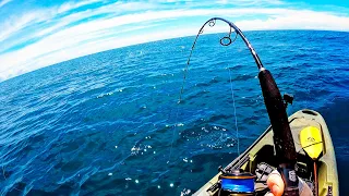 Offshore Kayak Fishing for GIANT Kingfish & Red Snapper in Florida