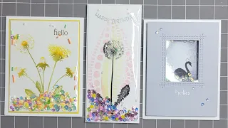 Lavinia stamps NO COST SHAKER CARDS.....USING PACKAGING.  COULDNT BE EASIER