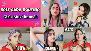 "Self-Care Routine" Every Girl Must Know!!❤️🚿 | DIY Hair+Body mask😍 #selfcare #pamperroutine