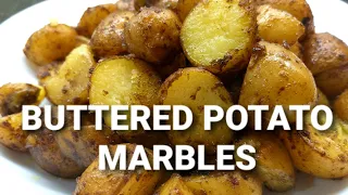 HOW TO COOK BUTTERED POTATO MARBLES|QUICK AND EASY RECIPE|SimplyZel