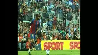 Barcelona - Albacete 2005 highlights, tricks (Messi's first Barcelona goal)