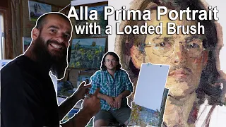 Alla Prima Portrait With a Loaded Brush + Two Desert Landscapes. Cesar Santos vlog 109