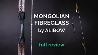 RAW POWER BOW 🏹 Mongolian Fibreglass Bow by Alibow (review, archery test)