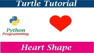 Python Turtle Graphics - Pattern 4 | Drawing Heart Shape