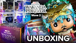 Black Panther: Wakanda Forever Funko Pop Wave 2 Unboxing & Review EP 1 | Marvel Collector Corps