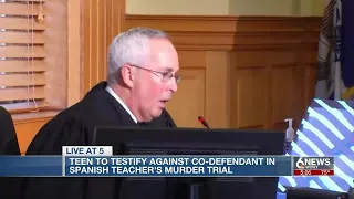 Teen to testify against co-defendant in Spanish teacher's murder trial