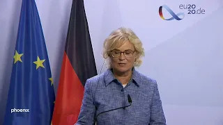 Pressekonferenz mit Christine Lambrecht