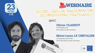 Replay - La CSRD... vers une transformation des orientations stratégiques ? - 23 avril 2024