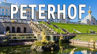 Walking tour of Peterhof Saint petersburg Russia 2021. Palaces and fountains. Walking tour 4k Part 1