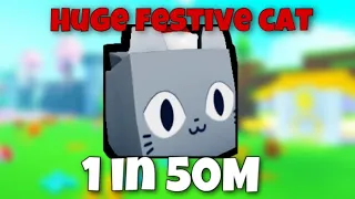 I HATCHED THE SECRET HUGE FESTIVE CAT NO ROBUX!