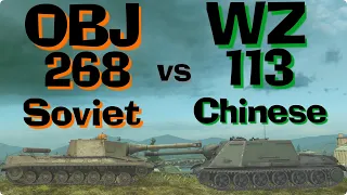 WOT Blitz Face Off || Object 268 vs WZ-113G FT