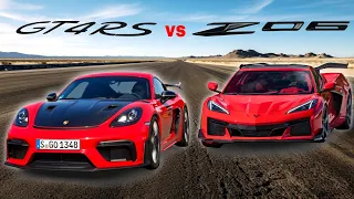 2023 Porsche 718 GT4 RS vs Corvette Z06 Speed Meets Sophistication