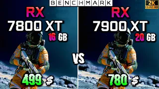 RX 7800 XT vs RX 7900 XT // Gaming Test in 10 Games // 1440p // Benchmark