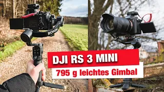 DJI RS 3 Mini Kamera Gimbal - kompaktes Leichtgewicht für Vollformatkameras  ( z.B. Sony A7 S III )