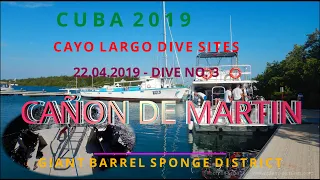 CUBA - DIVING AT CAYO LARGO 22/04/2019: Cañon de Martin - Giant Sponge District