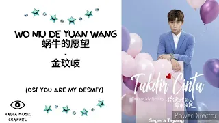 Pinyin Lyrics Jin Wen Qi 金玟岐 – 蜗牛的愿望 Wo Niu De Yuan Wang (你是我的命中注定)